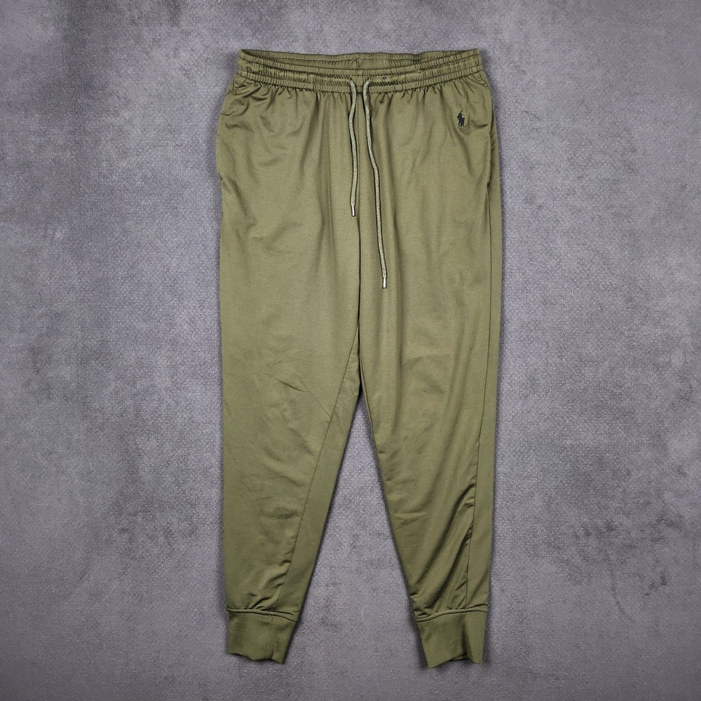 Polo Ralph Lauren Pajama Joggers Mens Medium Olive Green Tapered Lounge Pants